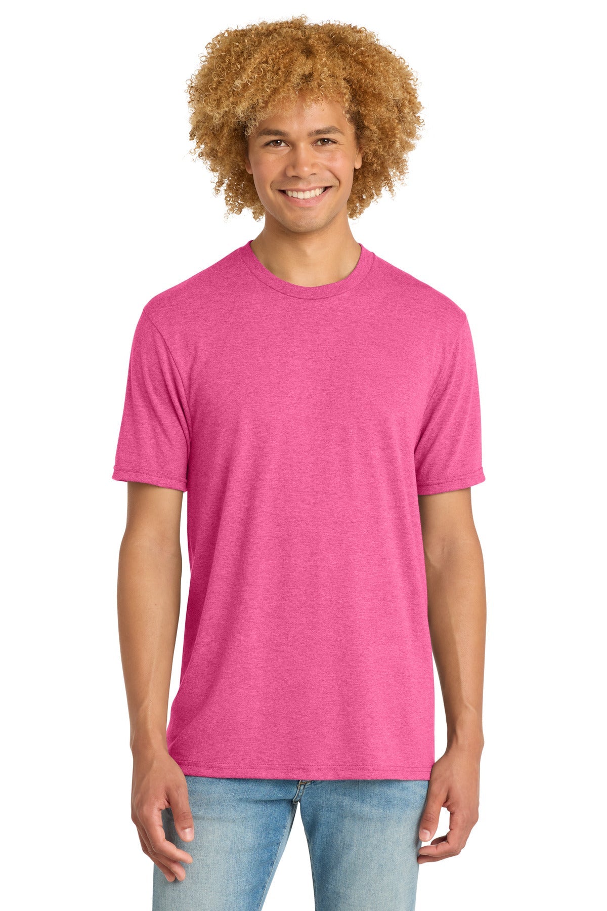 Front View of FschFrost District Perfect Tri DTG Tee DM130DTG