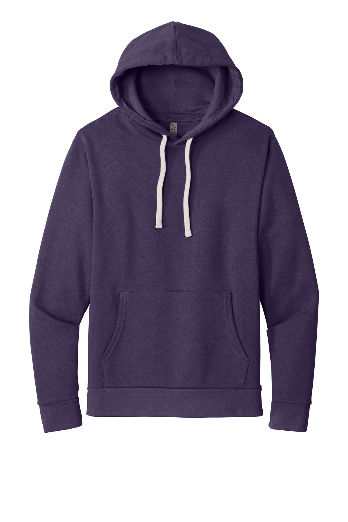 Front View of GalaxyPrpl Next Level Apparel Adult Santa Barbara Pullover Hoodie. NL9303
