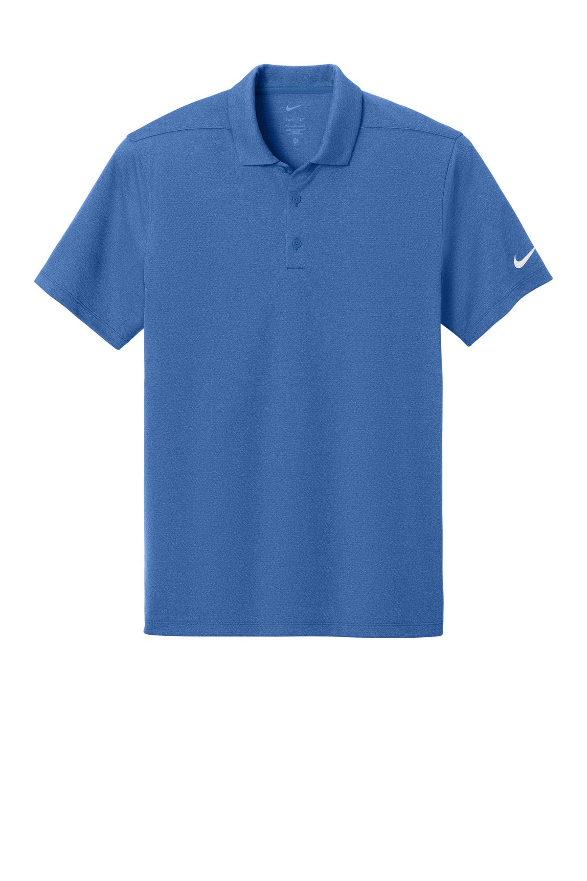 Front View of GameRyHthr Nike Dri-FIT Smooth Heather Polo NKFQ4794