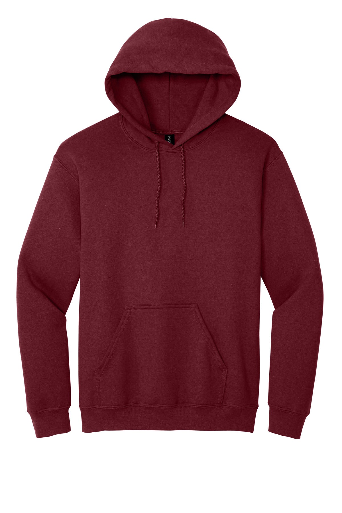 Front View of Garnet Gildan - Heavy Blend Hooded Sweatshirt. 18500