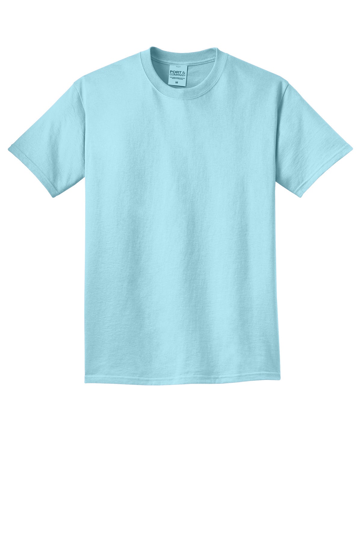 Front View of Glacier Port & Co Beach Wash Garment-Dyed Tee. PC099