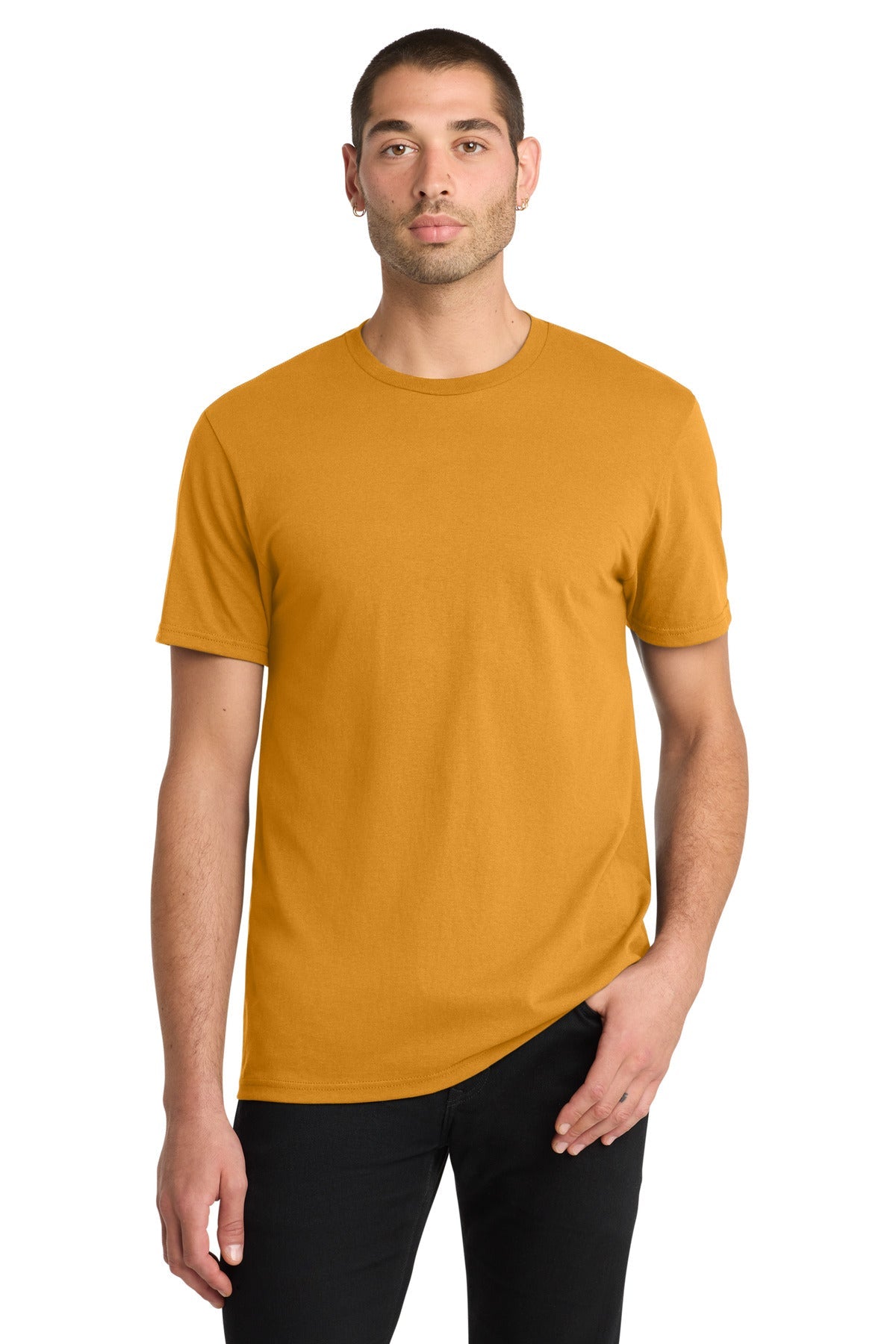 Front View of Gold District The Concert Tee DT5000