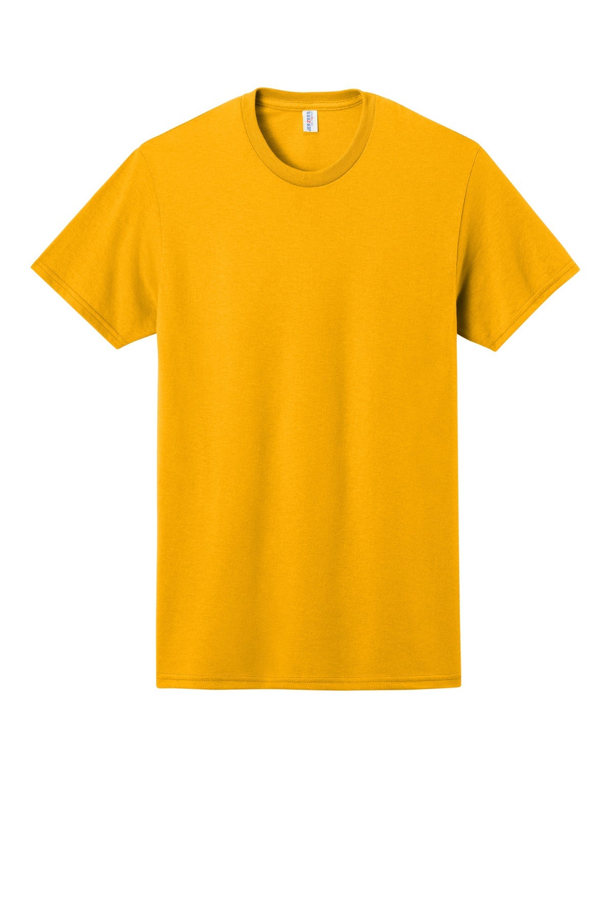 Front View of Gold Jerzees - Dri-Power 50/50 Cotton/Poly T-Shirt. 29M