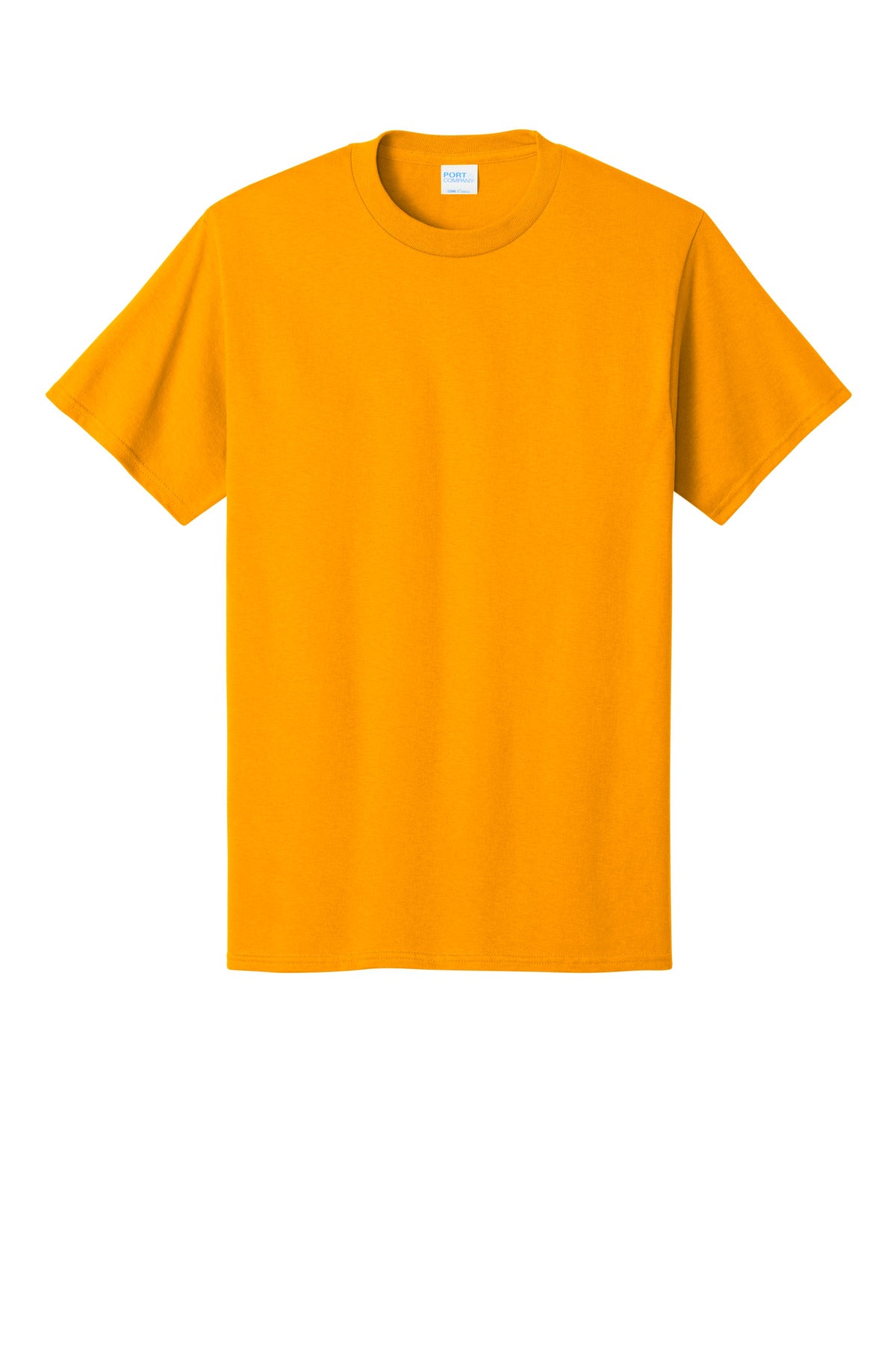 Front View of Gold Port & Co Tall Core Cotton Tee PC54T