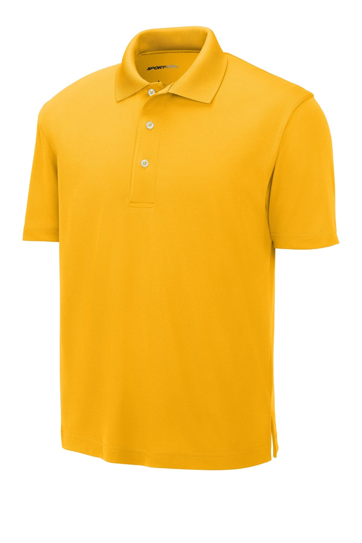 Front View of Gold Sport-Tek Dri-Mesh Polo. K469