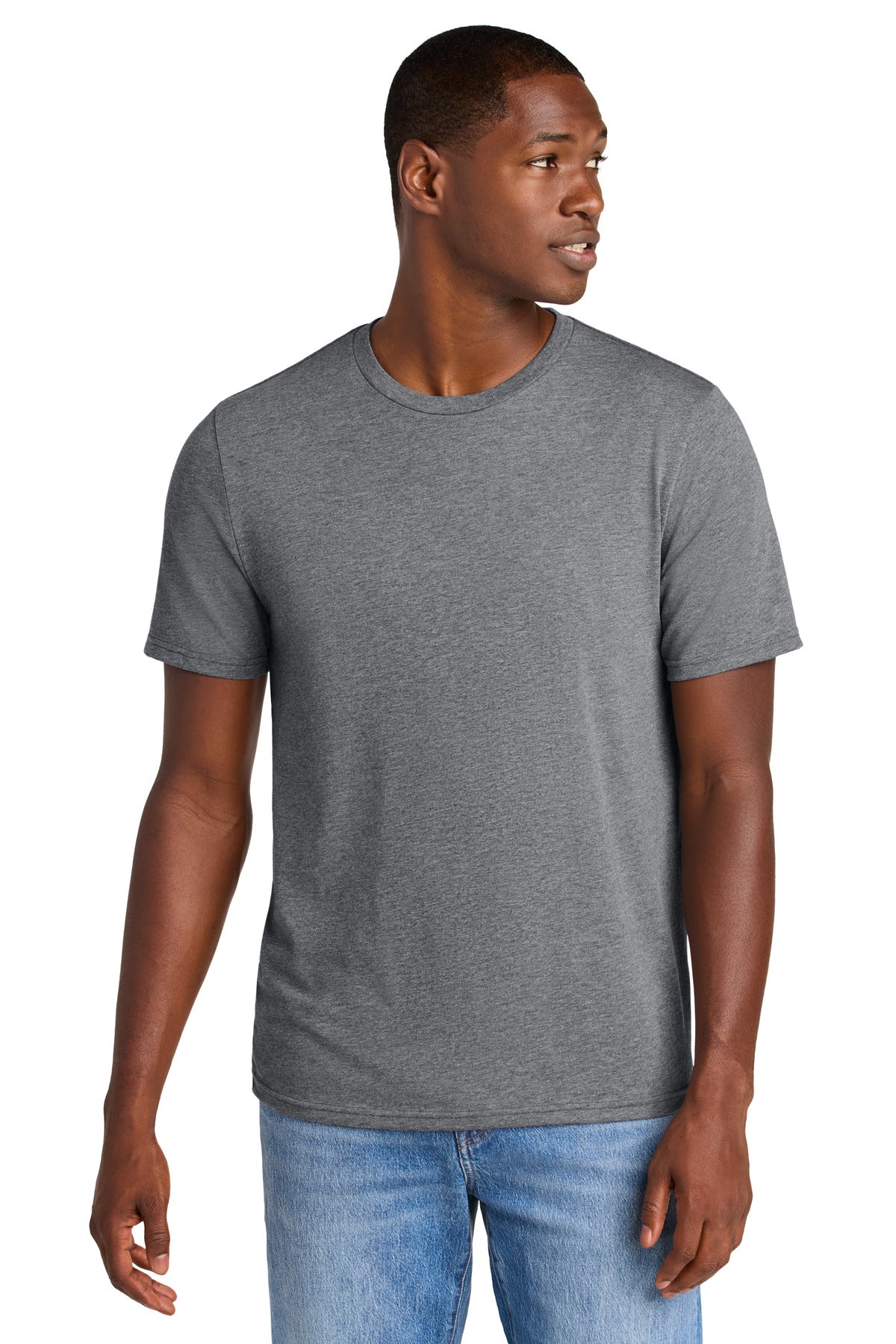 Front View of GphHeather District Perfect Weight CVC Tee DT184