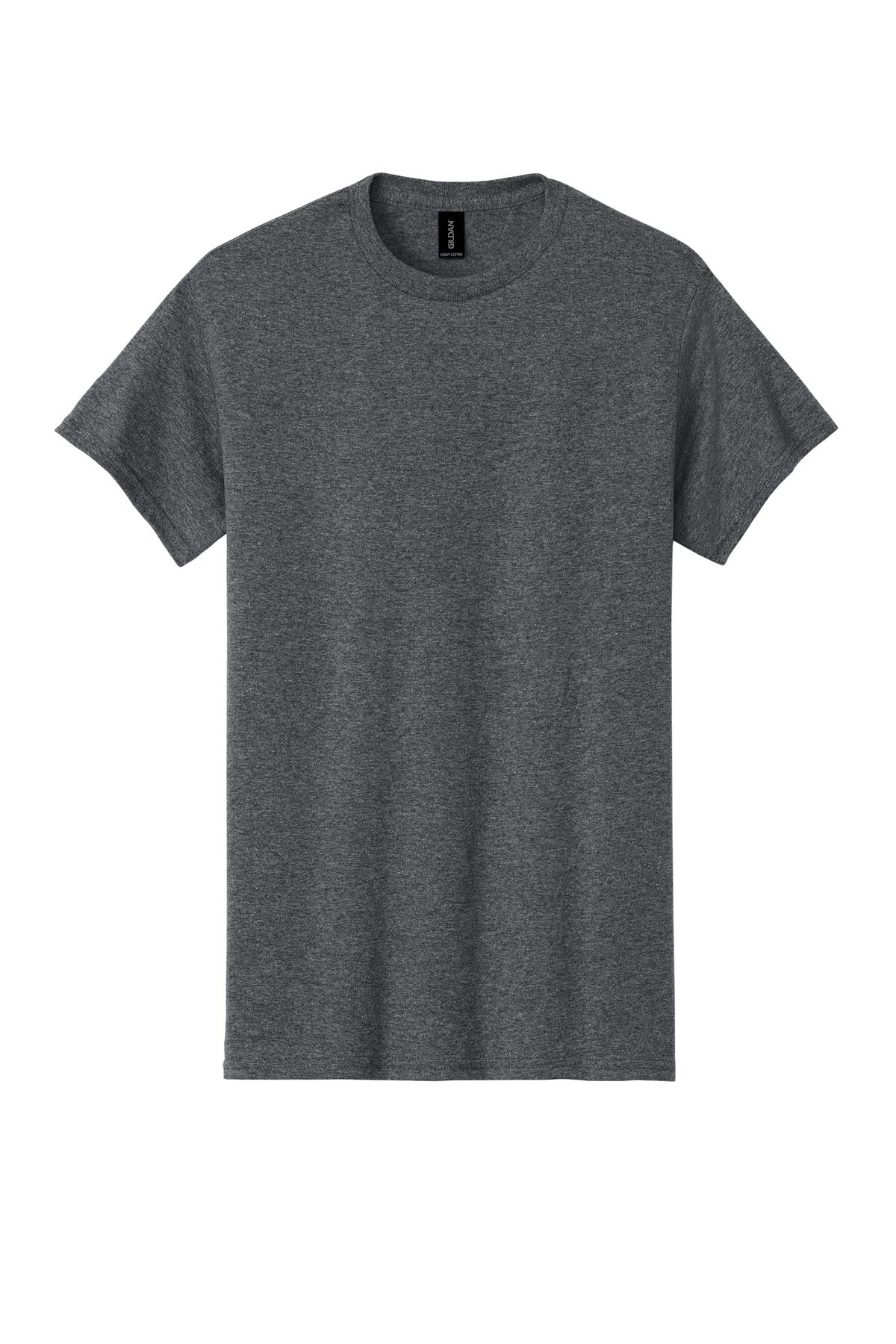 Front View of GphHeather Gildan - Heavy Cotton 100% Cotton T-Shirt. 5000