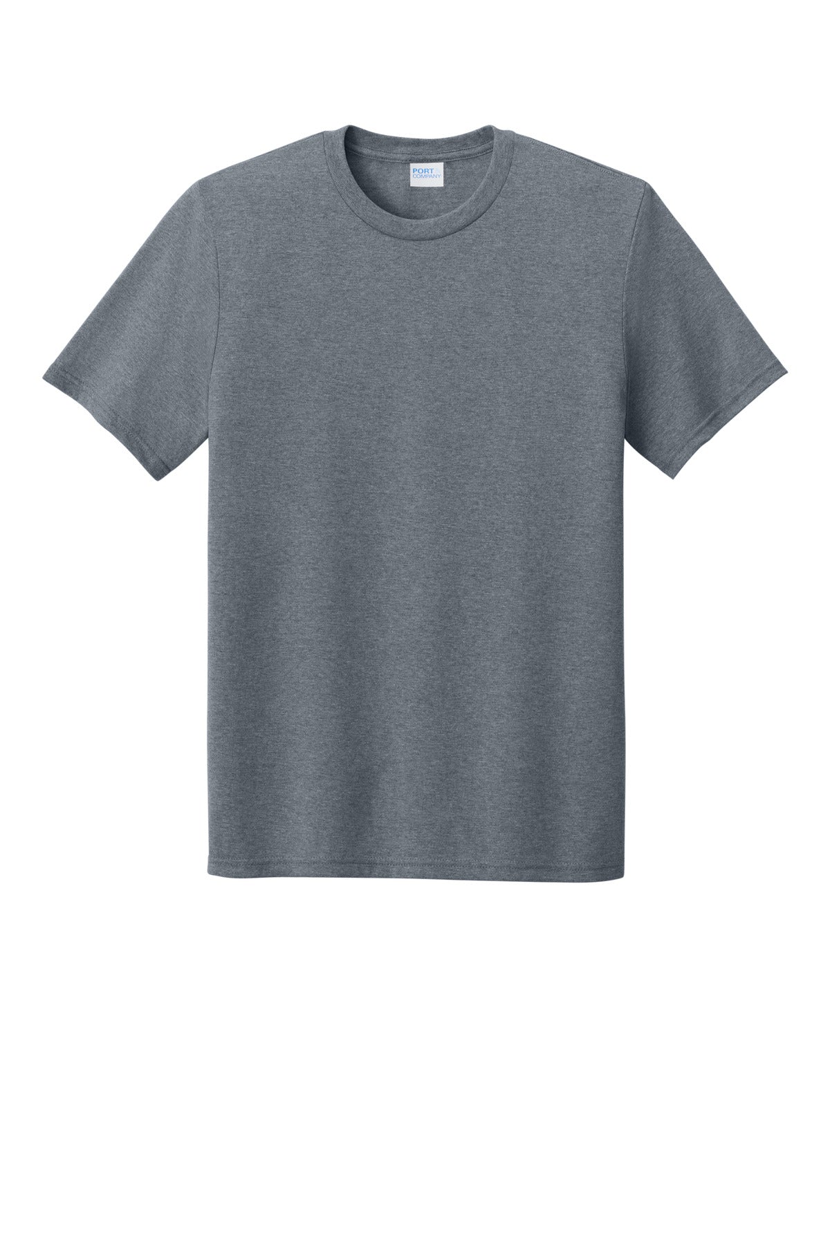 Front View of GphHeather Port & Co Tri-Blend Tee. PC330