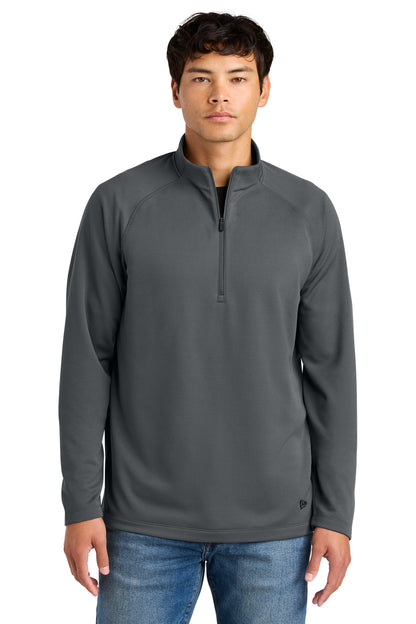 Front View of Graphite New Era Stand Out 1/4-Zip NEA515