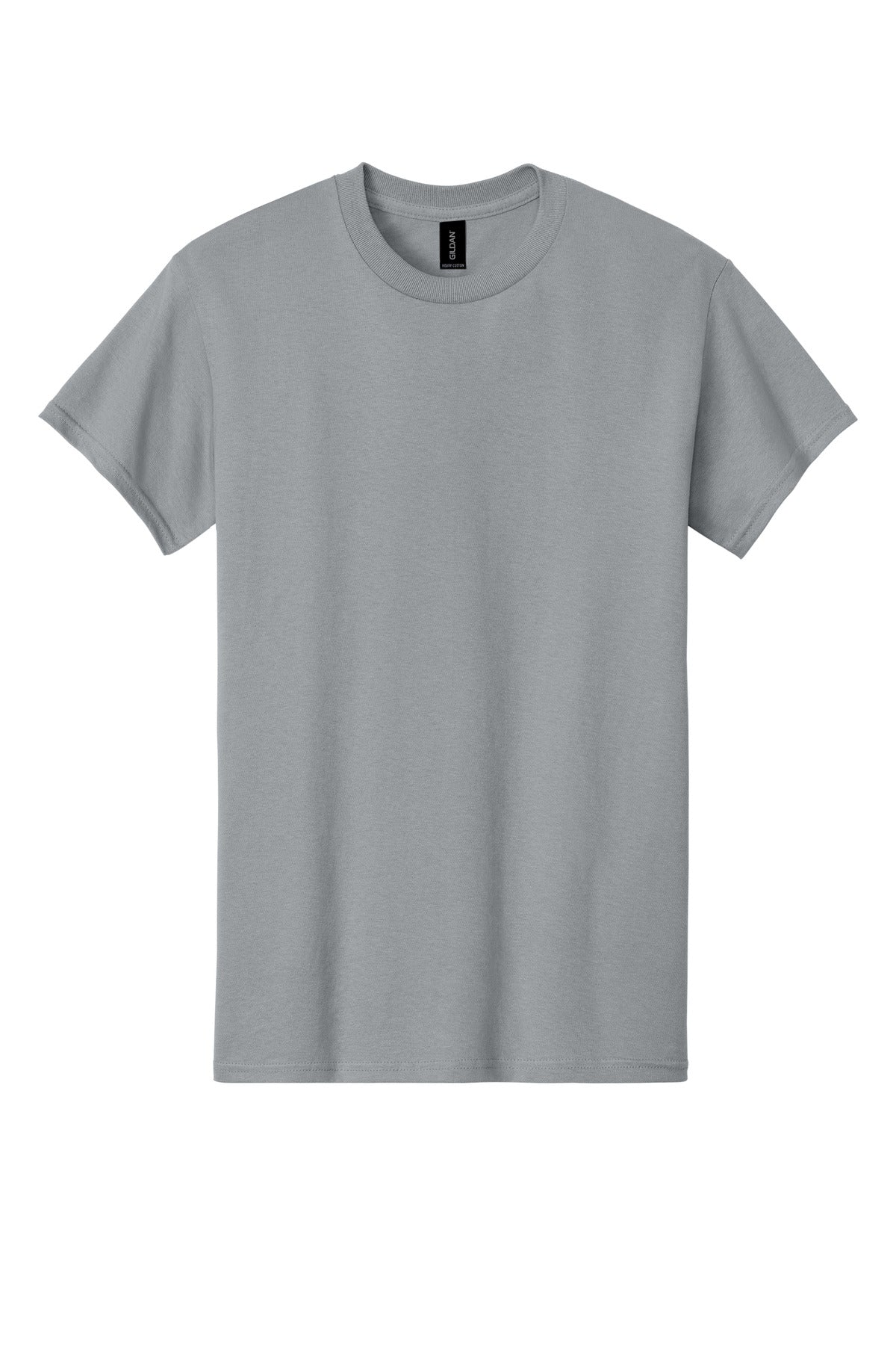 Front View of Gravel Gildan - Heavy Cotton 100% Cotton T-Shirt. 5000