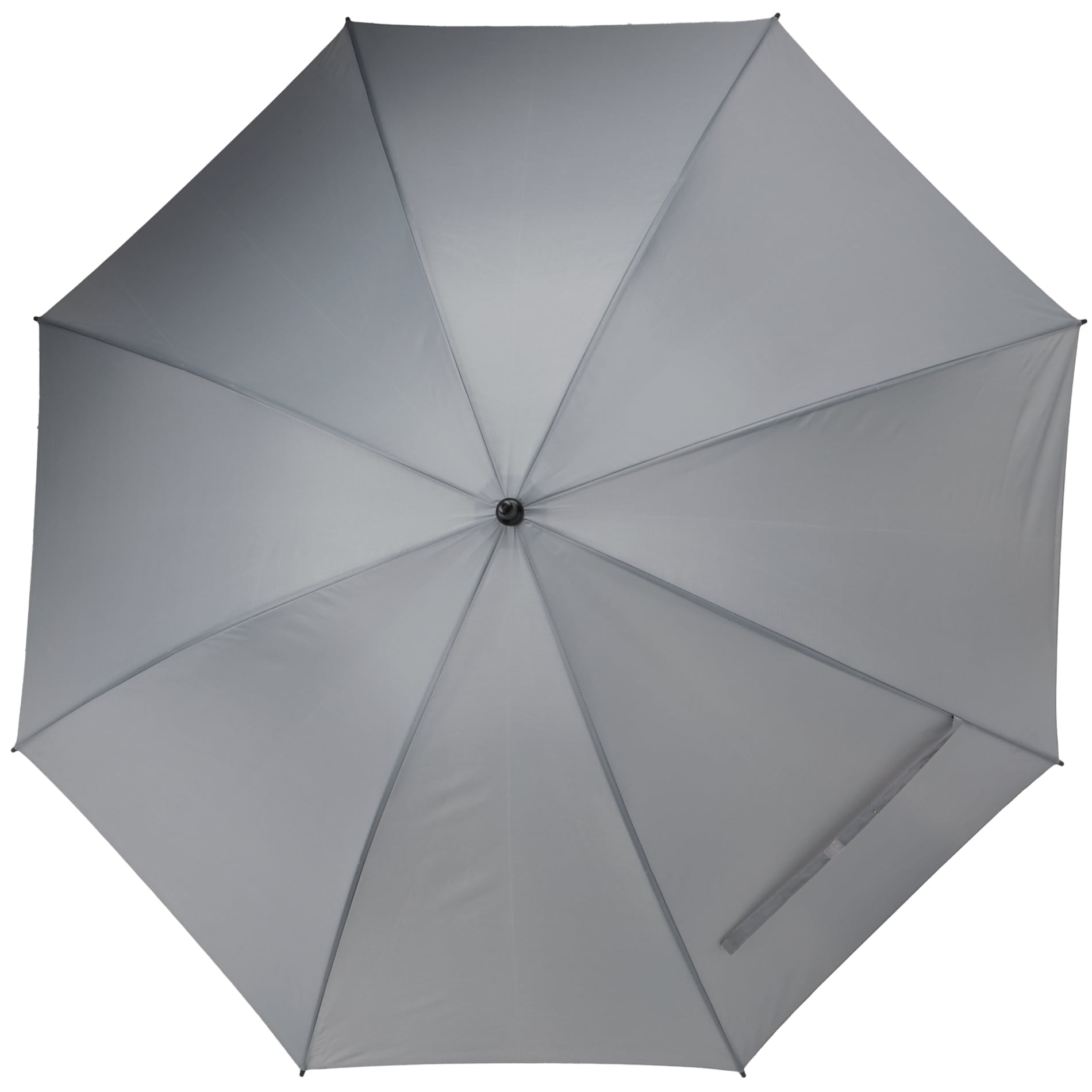 Front View of Gray 60" Manual Golf Umbrella plain