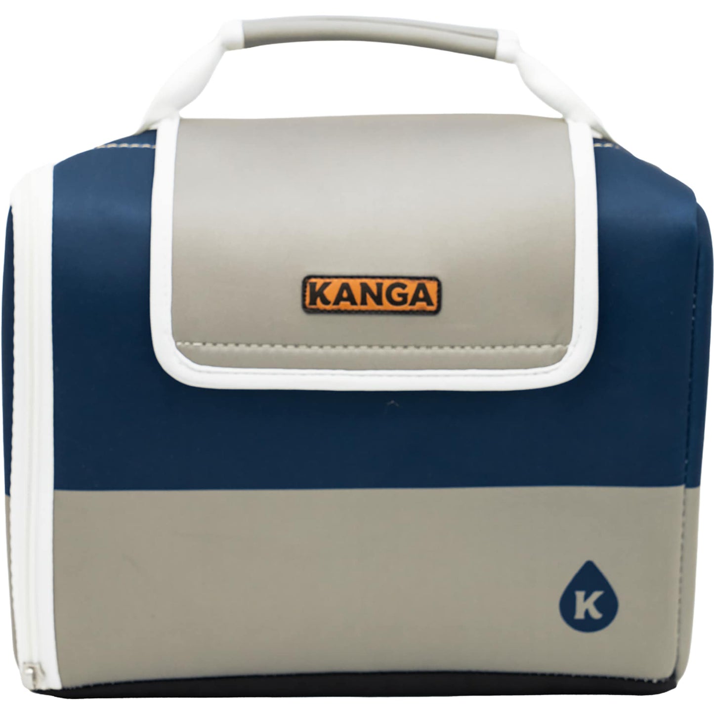 Front View of Gray Kanga Kase Mate 12-Pack Cooler plain