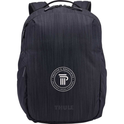 Front View of Gray Thule Recycled Stravan 2.0 Backpack