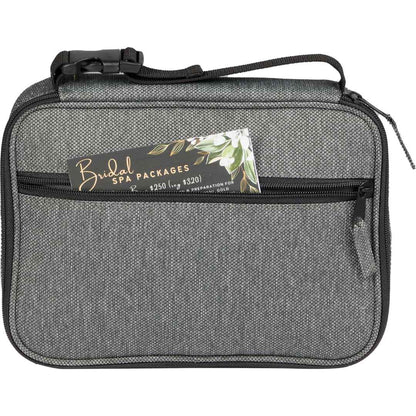 Front View of Gray Vila Recycled Travel Organizer plain