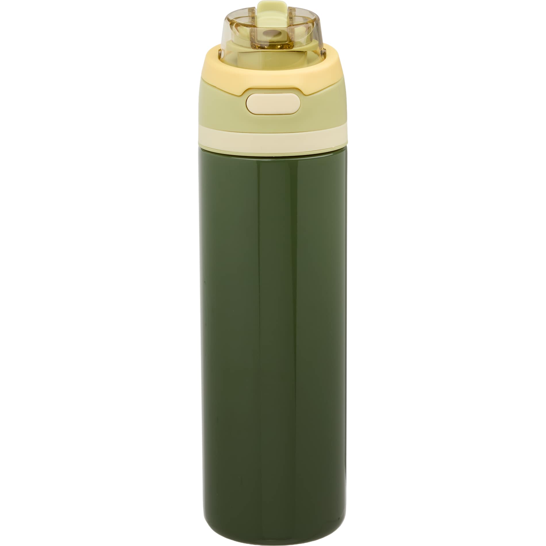 Front View of Green Elvin 28oz Recycled Stainless Flip Straw Bottle plain