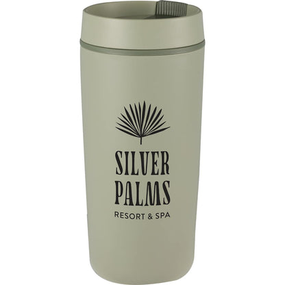 Front View of Green Grande 16oz Recycled Tumbler