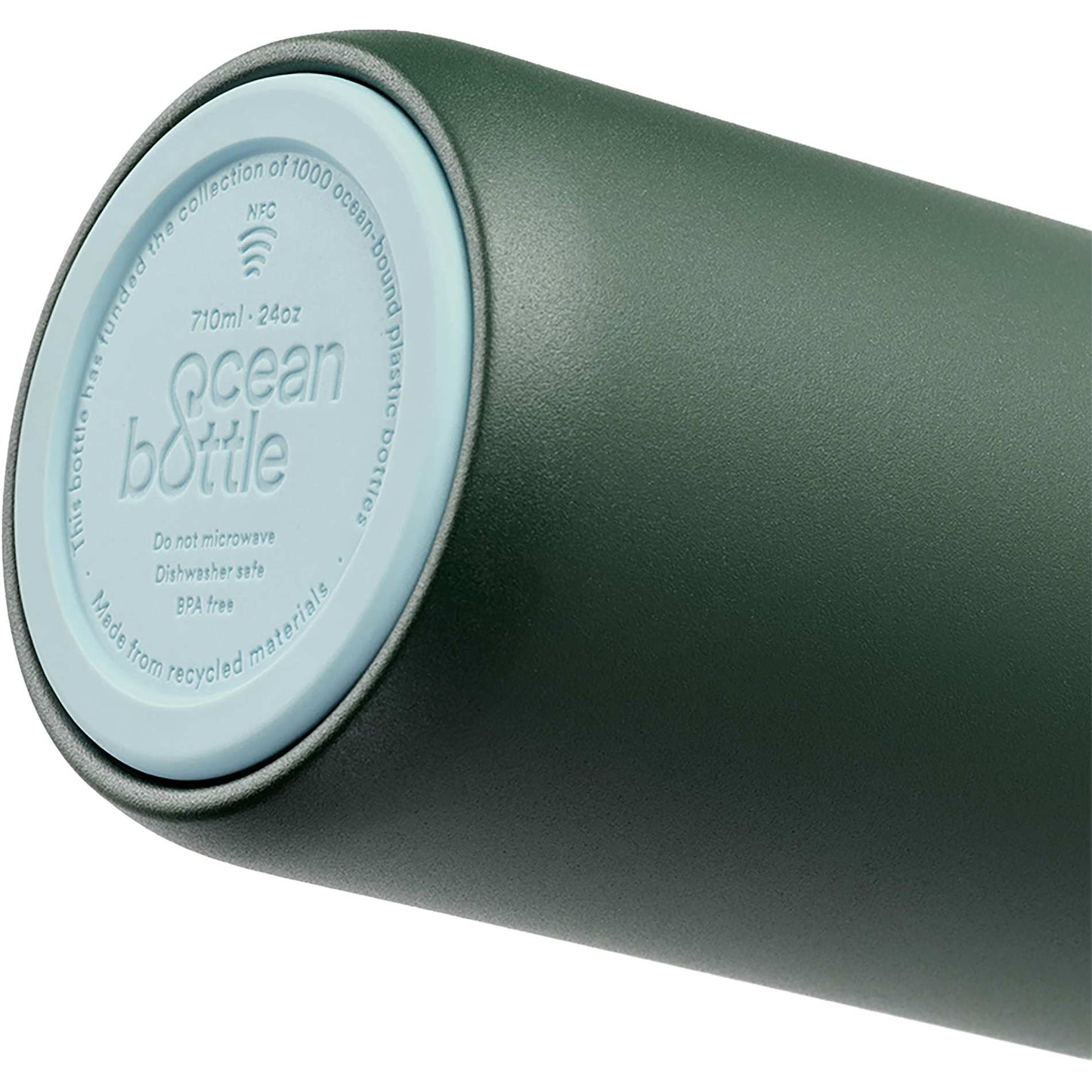 Front View of Green Ocean Bottle Peak OG Bottle 24oz plain