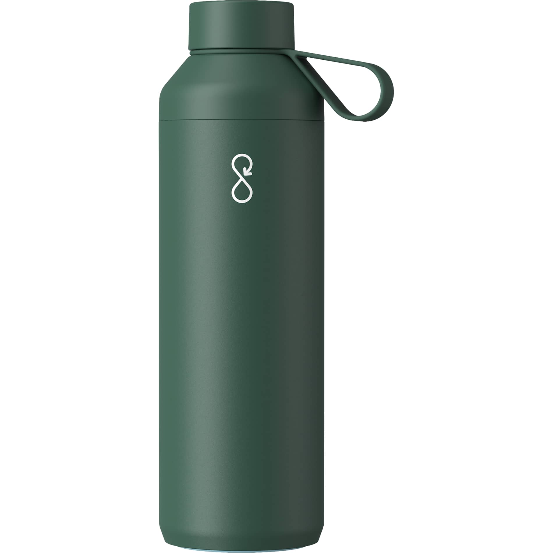 Front View of Green Ocean Bottle Peak OG Bottle 24oz plain