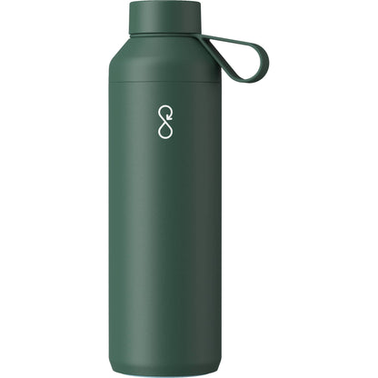 Front View of Green Ocean Bottle Peak OG Bottle 24oz plain