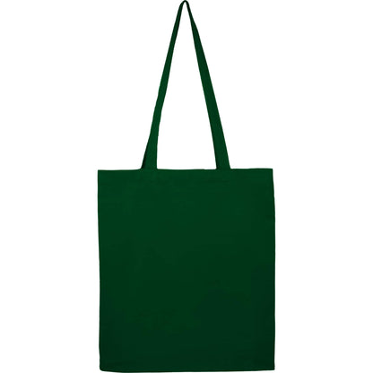 Front View of Green Organic 4oz Cotton Tote plain