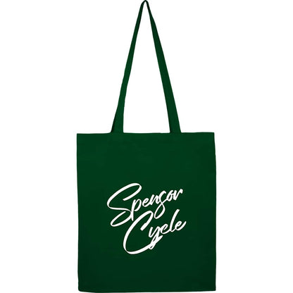 Front View of Green Organic 4oz Cotton Tote