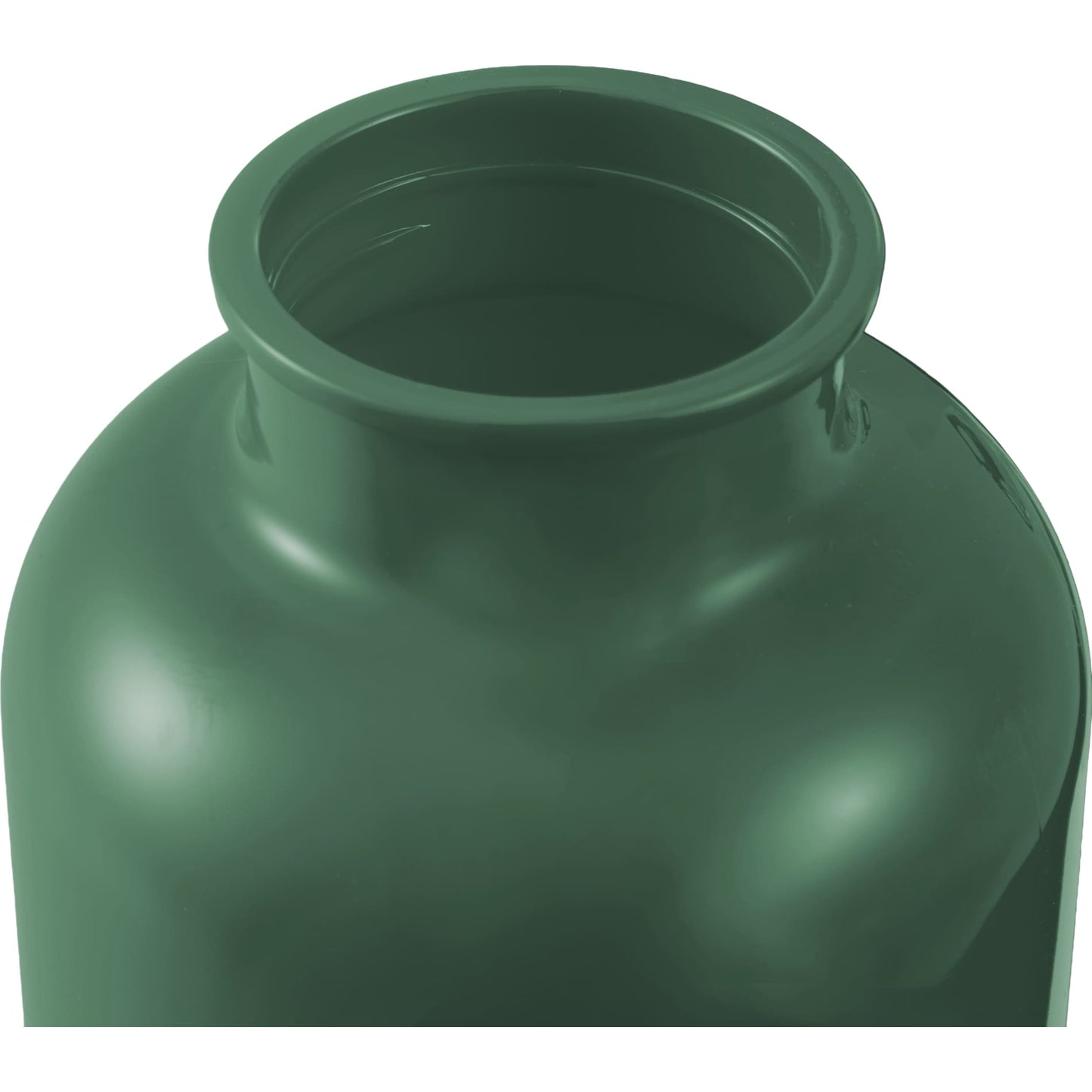 Front View of Green Race 25oz  Recycled Bottle with Carabiner