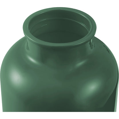 Front View of Green Race 25oz  Recycled Bottle with Carabiner