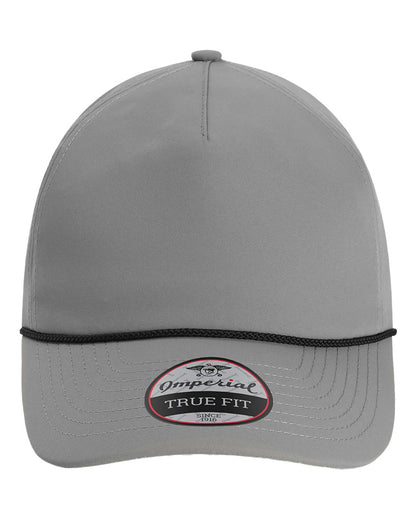 Front View of Grey/ Black The Harrison Cap - 5054U