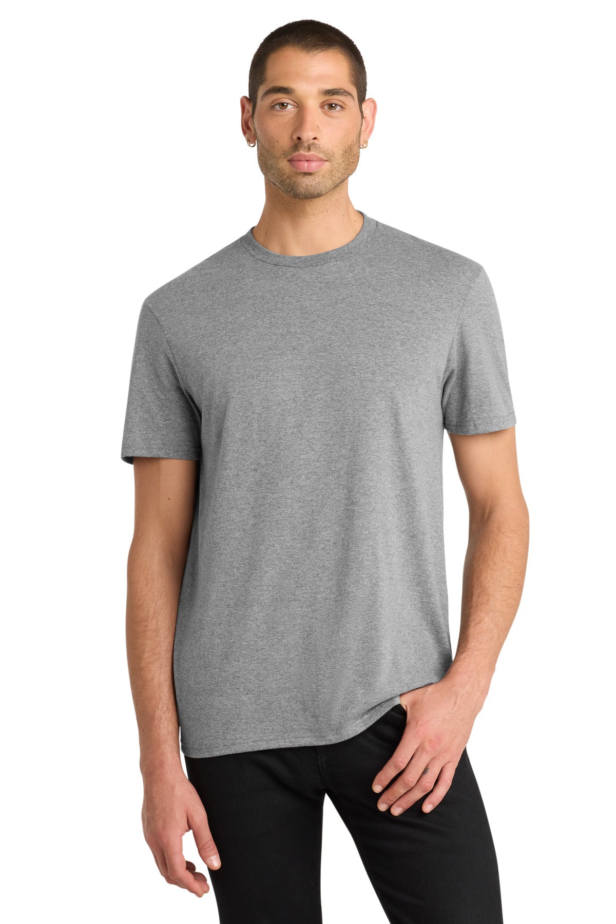 Front View of Grey Frost District Very Important Tee . DT6000