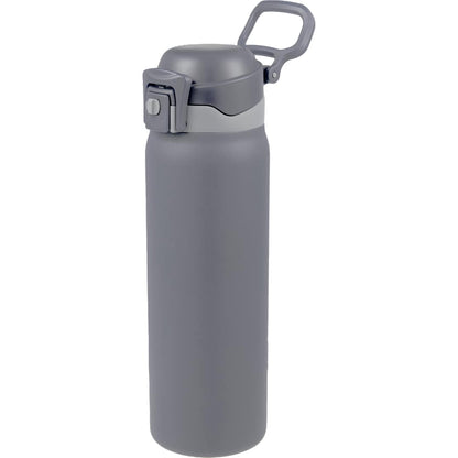 Front View of Grey Rhine 2 in 1 Vacuum Eco-Friendly Bottle 30oz plain