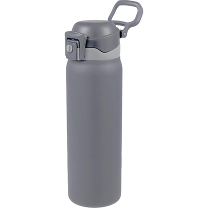 Front View of Grey Rhine 2 in 1 Vacuum Eco-Friendly Bottle 30oz plain
