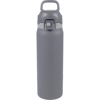 Front View of Grey Rhine 2 in 1 Vacuum Eco-Friendly Bottle 30oz plain