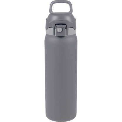 Front View of Grey Rhine 2 in 1 Vacuum Eco-Friendly Bottle 30oz plain