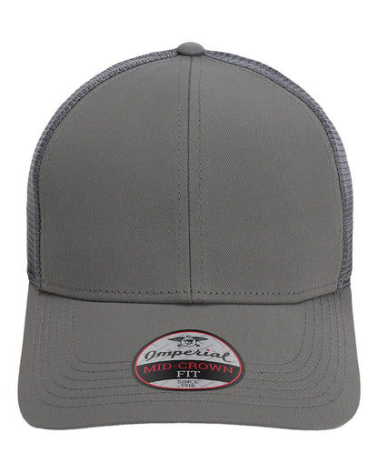 Front View of Grey The Whitaker Mesh Cap - 1988M