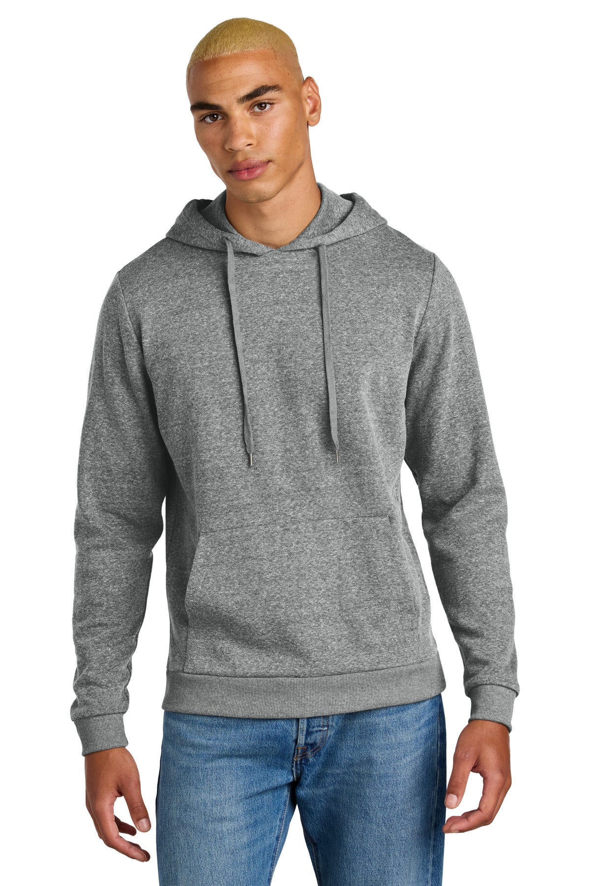 Front View of GreyFrost District Perfect Tri Fleece Pullover Hoodie DT1300