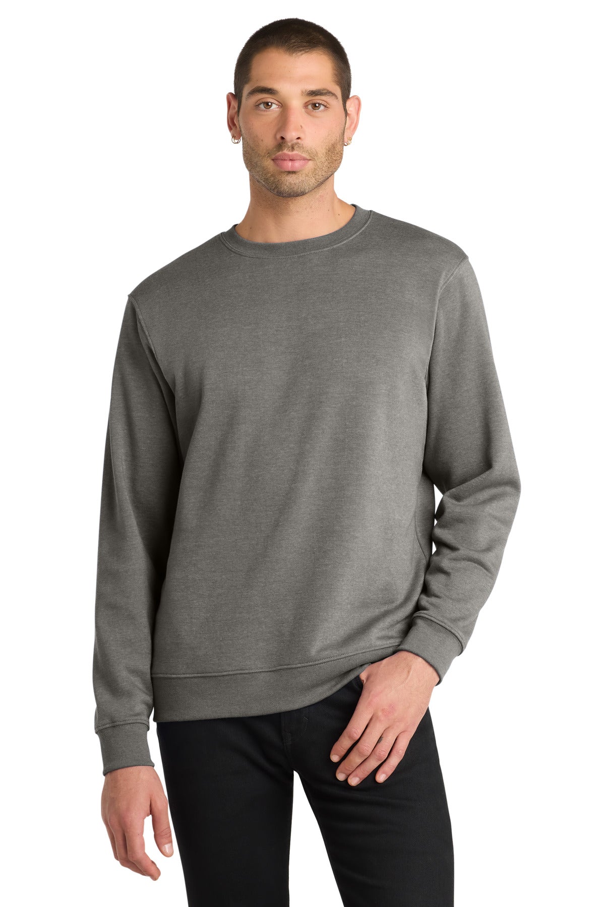 Front View of GreyFrost District V.I.T. Fleece Crew DT6104
