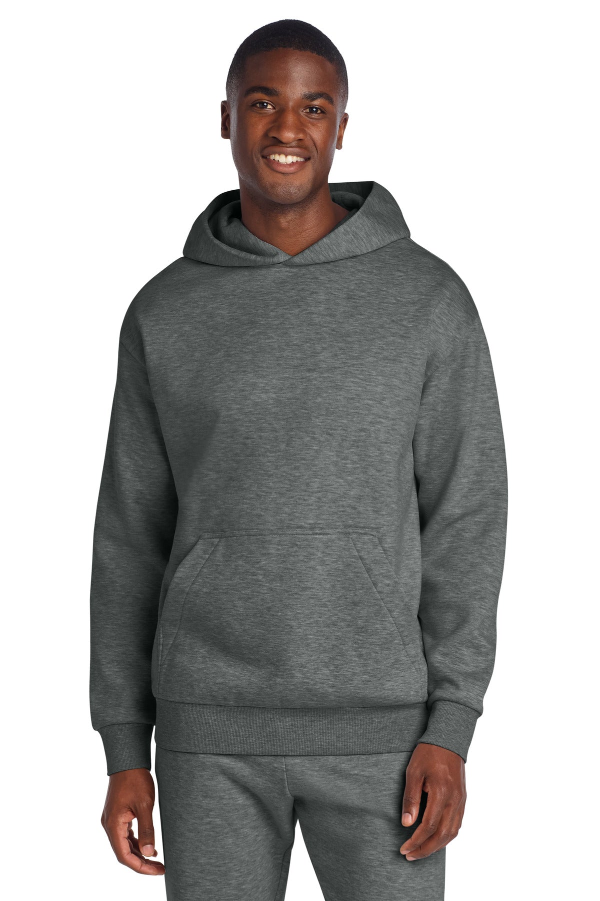 Front View of GreyFrost District V.I.T. Heavyweight Fleece Hoodie DT6150