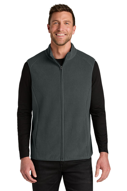 Front View of GreySteel Port Authority C-FREE Fleece Vest F702
