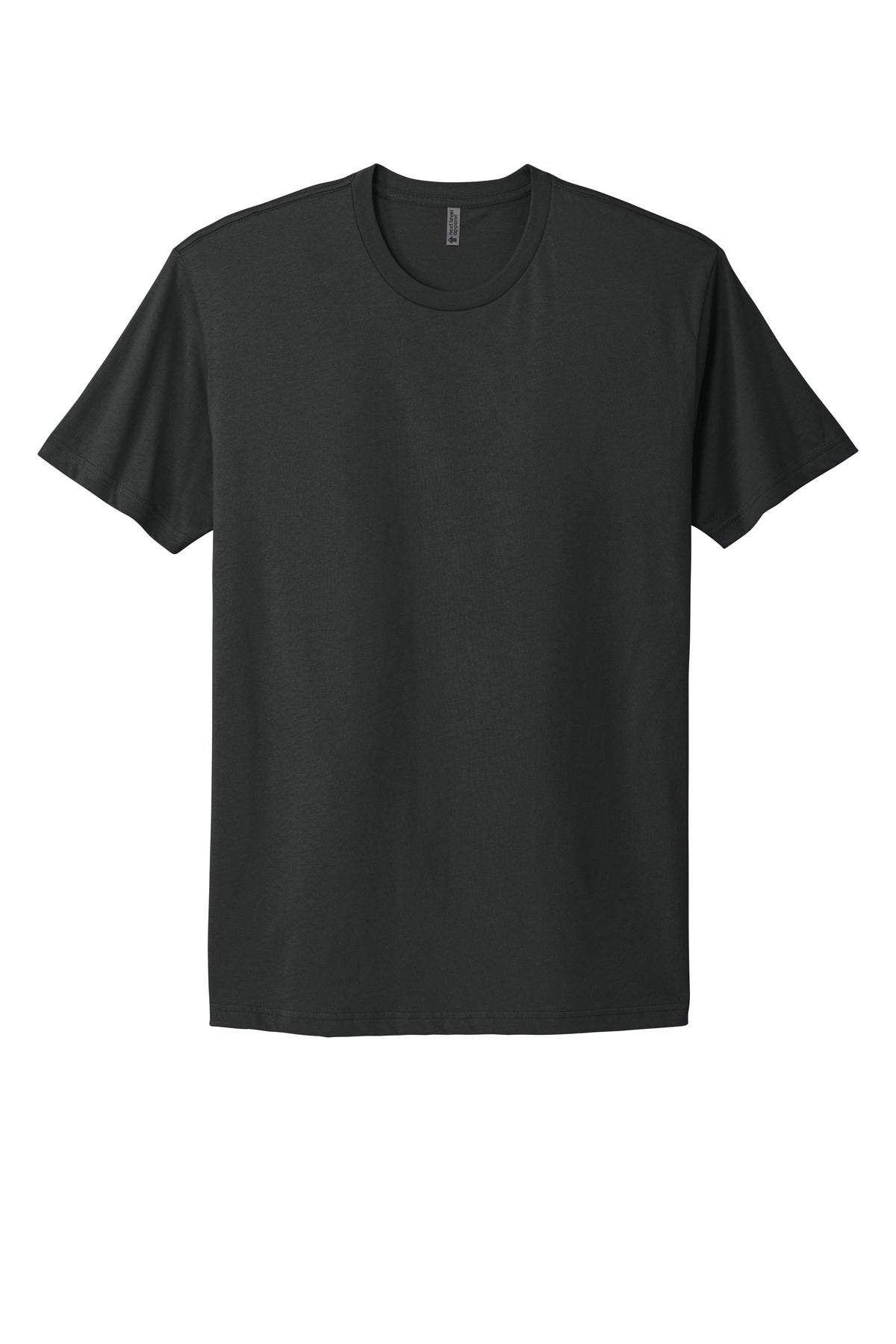 Front View of GrphBlack Next Level Apparel Adult Cotton Tee. NL3600