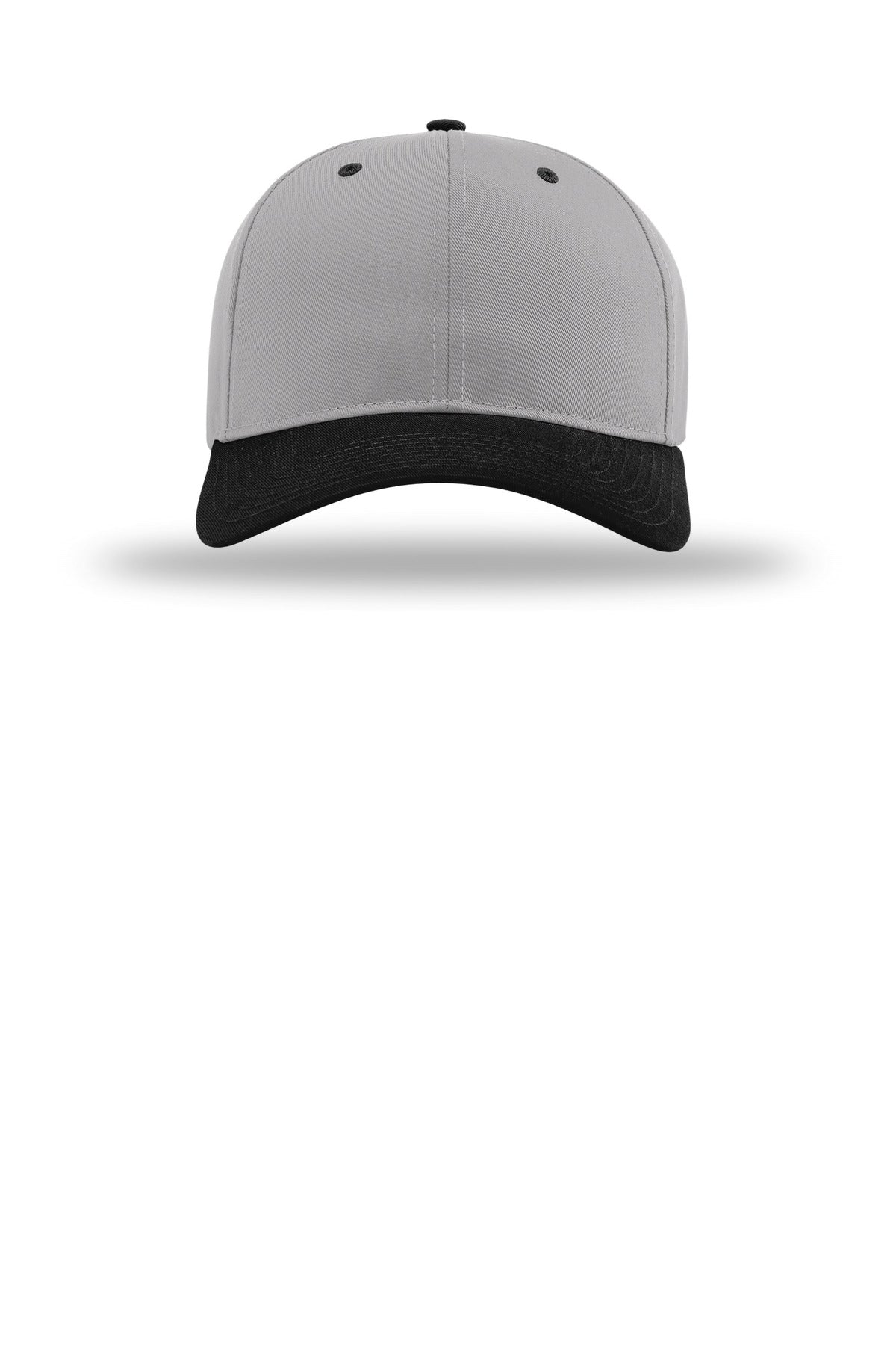 Front View of Gry/Gry/Bk Richardson Pro Twill Snapback 212