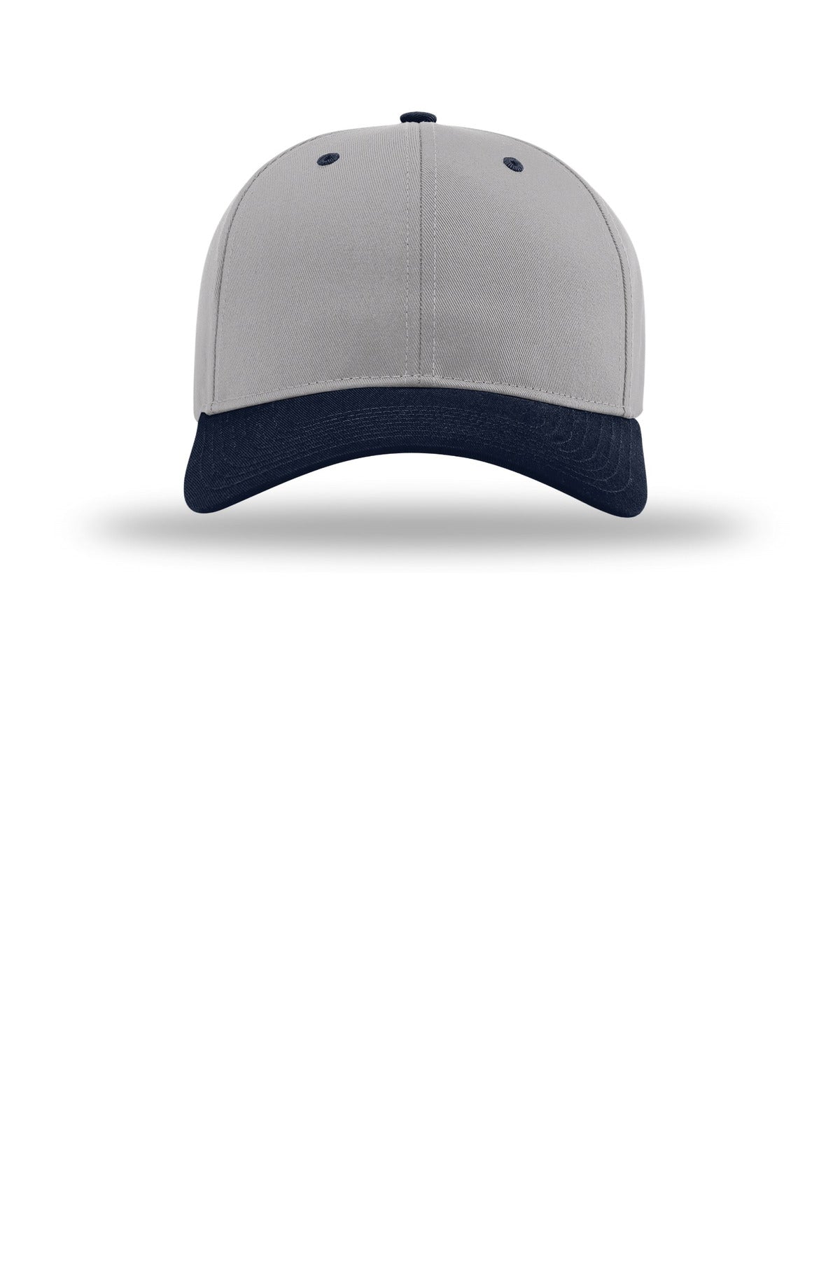 Front View of Gry/Gry/Nv Richardson Pro Twill Snapback 212