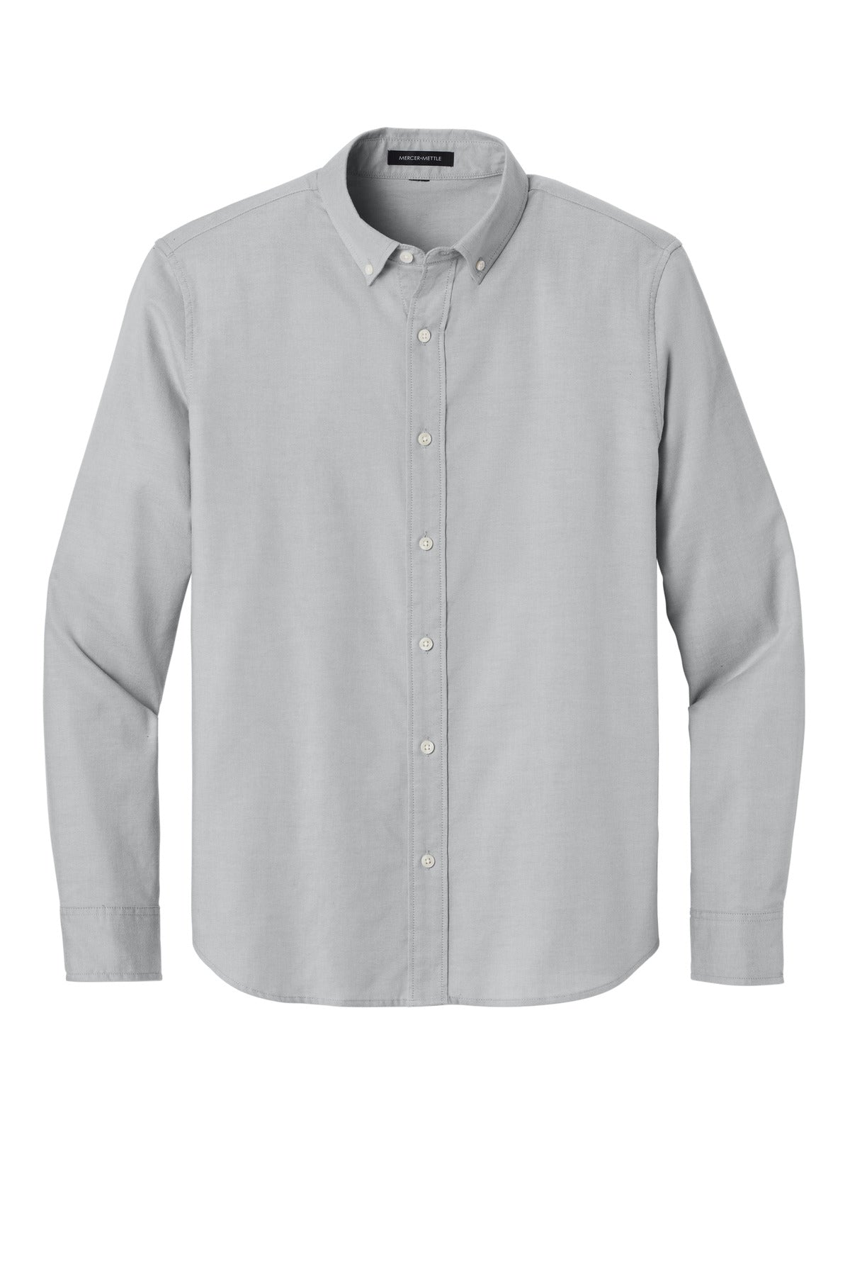 Front View of GustyGrey Mercer+Mettle Long Sleeve Modern Oxford Shirt MM2002