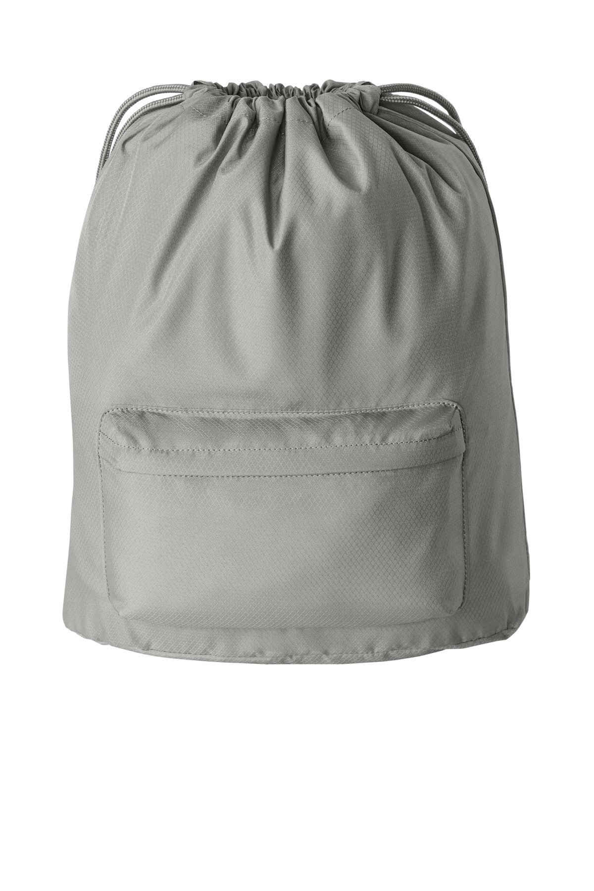 Front View of GustyGrey Port Authority Diamond Pocket Cinch BG637
