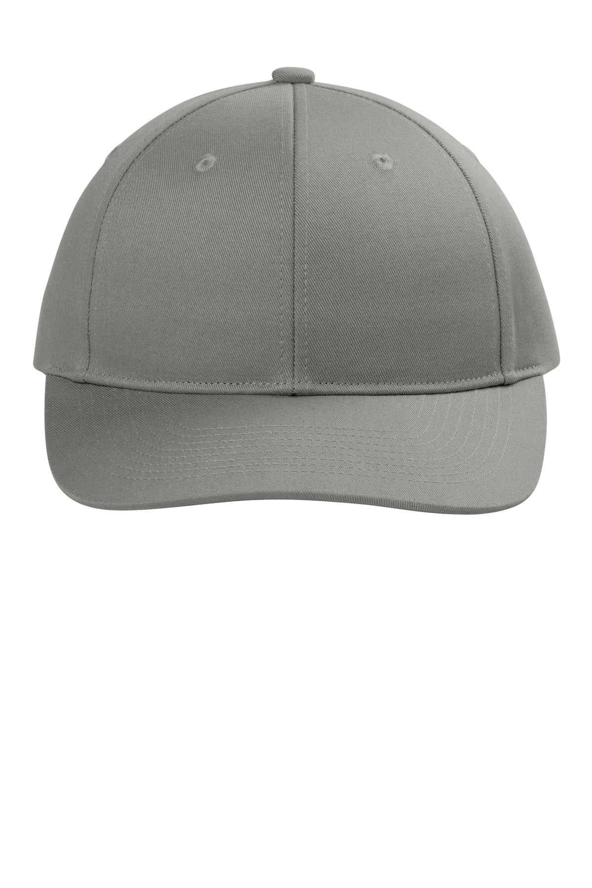 Front View of GustyGrey Port Authority Snapback Cap C408