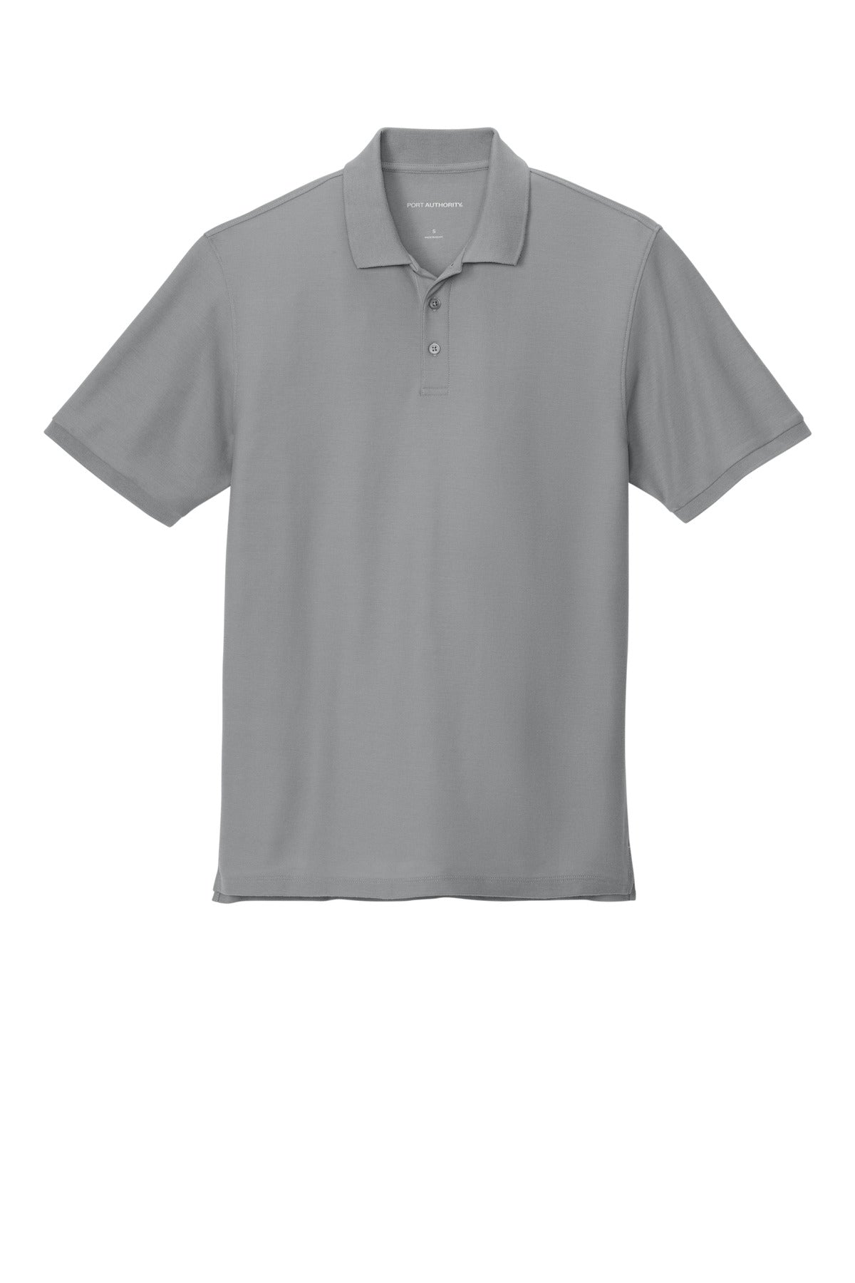 Front View of GustyGrey Port Authority Wearever Signature Pique Polo K200