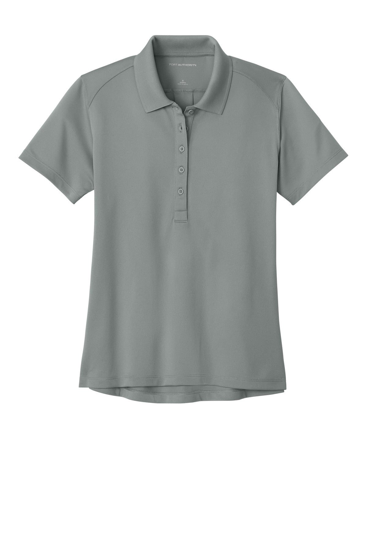 Front View of GustyGrey Port Authority Women's Wearever Performance Pique Polo LK240
