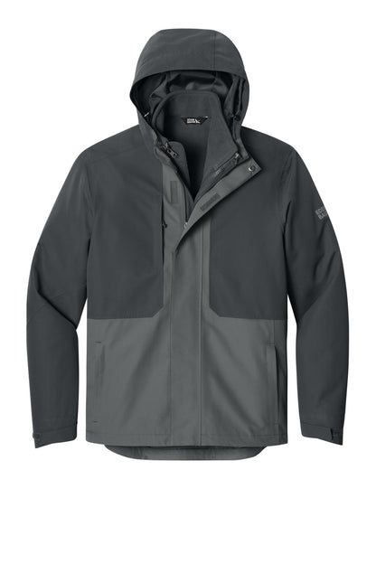 Front View of GySt/MetGy Eddie Bauer WeatherEdge Ridge 3-in-1 Jacket EB658