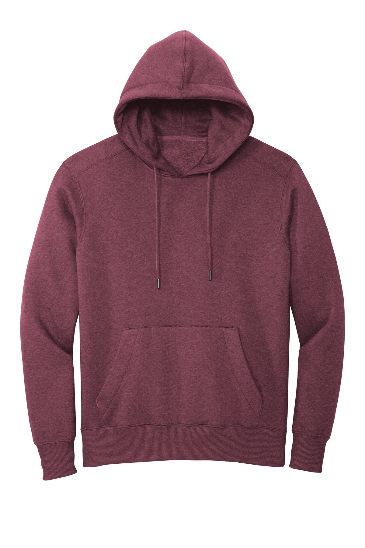 Front View of He Loganberry District Perfect Weight Fleece Hoodie DT1101
