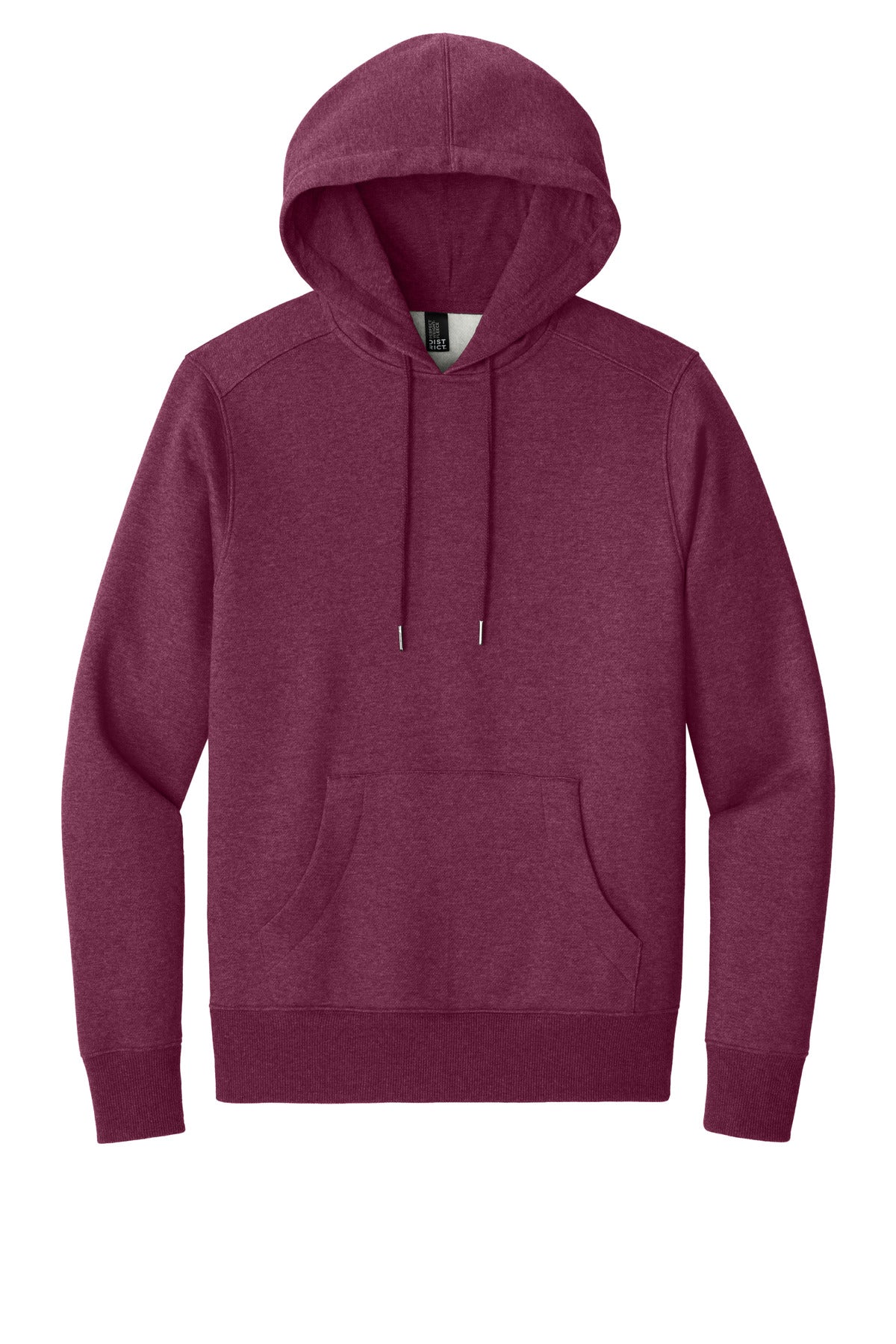 Front View of He Loganberry District Perfect Weight Fleece Hoodie DT1101