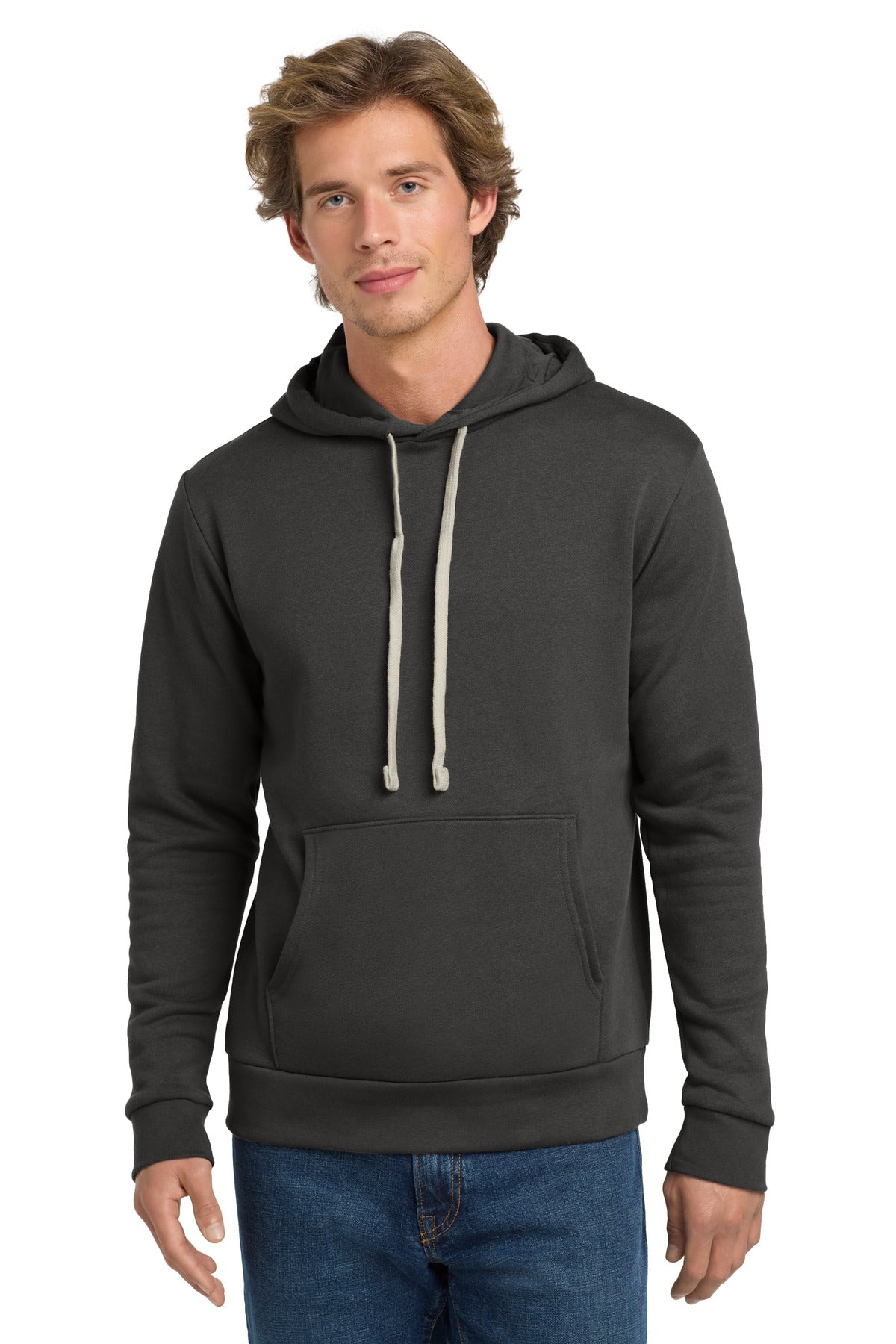 Front View of HeavyMetal Next Level Apparel Adult Santa Barbara Pullover Hoodie. NL9303